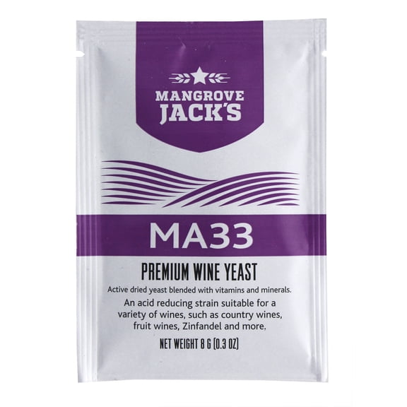 Mangrove Jack's Wine Yeast - MA33 8g / 23L Fruity White & Blush Country Wines