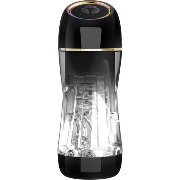 Manhandler Hi Torque Silicone Stroker for Men, Black