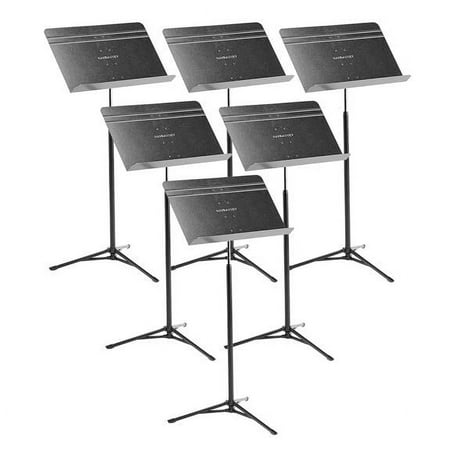 Manhasset #52 Voyager Collapsible Music Stand w/ Retractable Legs, 6-Pack