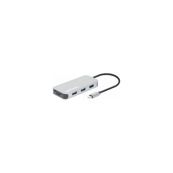 Manhattan 130615 8-Port USB-C Docking Station, 100 Watt with PD