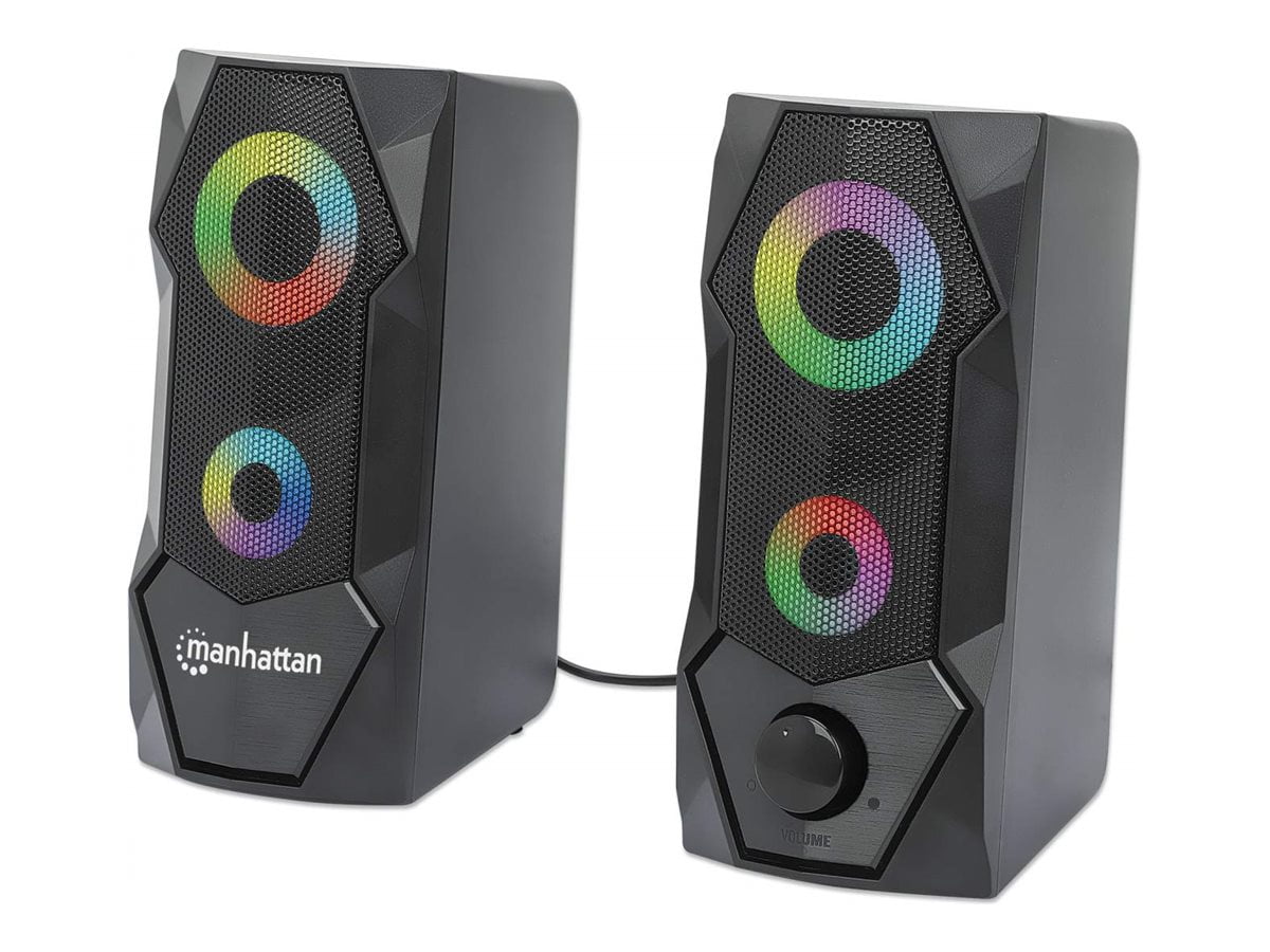 Manhattan 168359 USB Powered RBG Gaming Speakers