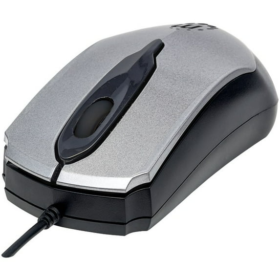 Manhattan 179423 Edge Optical USB Mouse, Gray