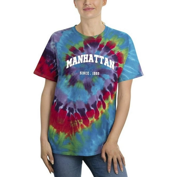 Manhattan 1992 Banner Tie Dye Spiral Women -Image by Shutterstock, Female Medium