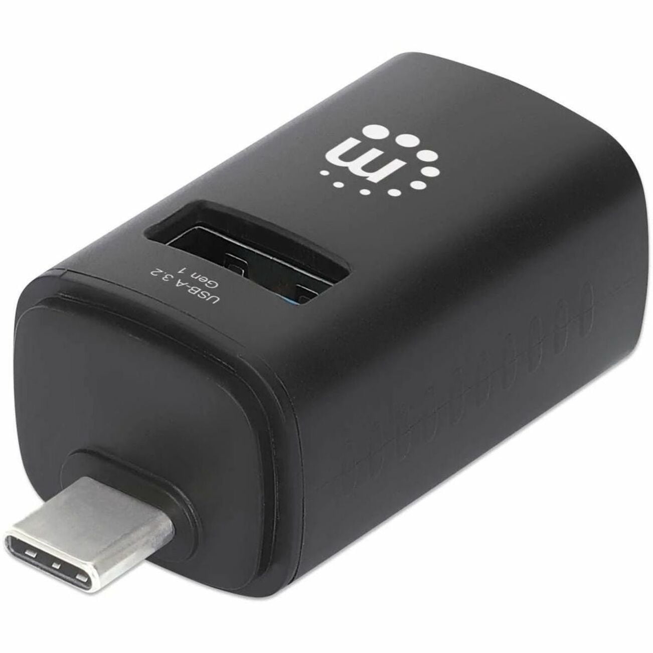 USB-C 3-Port Hub, ULTRA COMPACT, 3x USB-A Ports (1x 5 Gbps USB 3.2 Gen1 aka USB 3.0, 3 x 480 Mbps USB 2.0), External Power Supply Not Needed, Universal for all devices, SuperSpeed USB, Black, Three