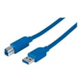 thumbnail image 1 of Manhattan 322430 6.6 in. SuperSpeed USB Device Cable - Blue, 1 of 3