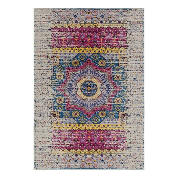 Manhattan MAN-35 Pink Bohemian Rug 7' 6" X 9 ' 6"