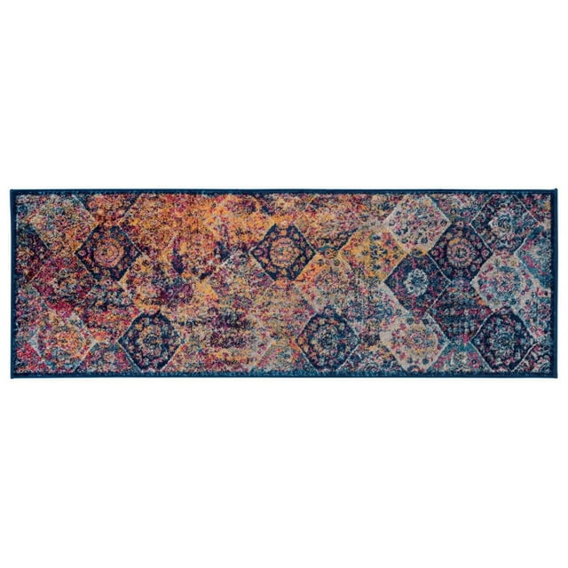 Manhattan 40 Multi Power-Loomed Runner Rug 2'6"x6'