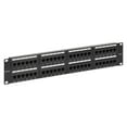 thumbnail image 1 of Manhattan 48-Port Cat6 Rackmount Patch Panel | Cable Management, Mountable Support Bar - 720816, 1 of 7