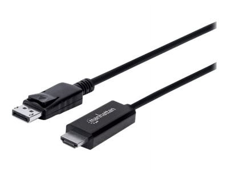 Manhattan 4K@60Hz DisplayPort to HDMI Cable - DisplayPort Male to HDMI Male Cable, 10 ft., Black