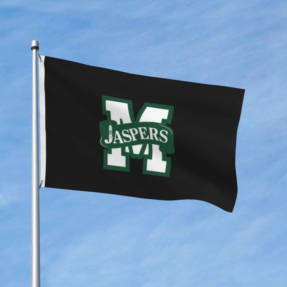 Manhattan A College Large Logo 3x5 Ft Flag Double Sided Indoor Outdoor Double Stitched Polyester Flag With 2 Grommets-Both Side Can Be Read