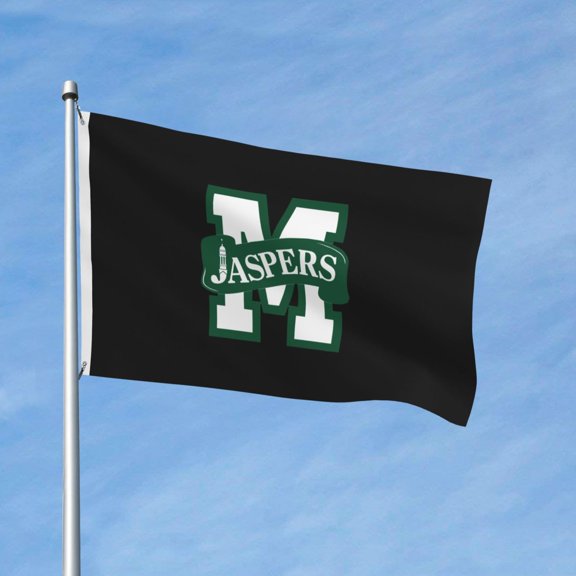 Manhattan A College Large Logo 3x5 Ft Flag Double Sided Indoor Outdoor Double Stitched Polyester Flag With 2 Grommets-Both Side Can Be Read