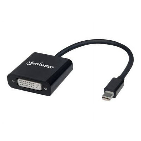 Manhattan Active Mini-DisplayPort to DVI-I Adapter - Black