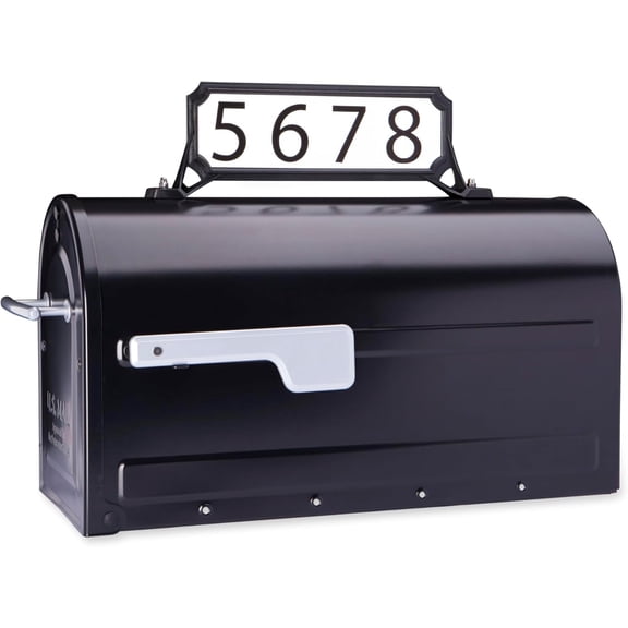 Manhattan Address Plaque, Small, Black