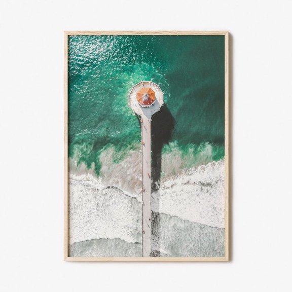 Manhattan Beach Colorful Poster Print, Photo Wall Art, Street Map Poster