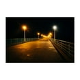 thumbnail image 1 of Manhattan Beach Pier at Night - Manhattan Beach California Photography Boardwalk Nightlife Bridge Seaside Architecture Coastal Night Sky Unframed Wall Art Print 24 x 36 inches, 1 of 7