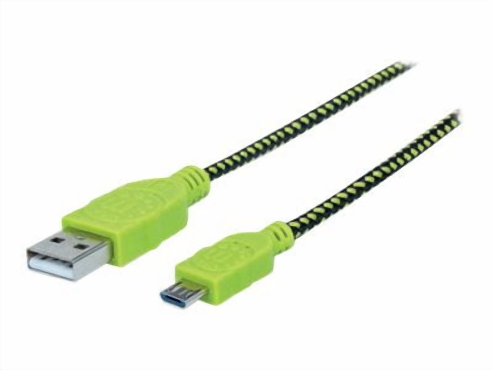 Manhattan Braided Hi-Speed USB Micro-B Device Cable USB 2.0, Type