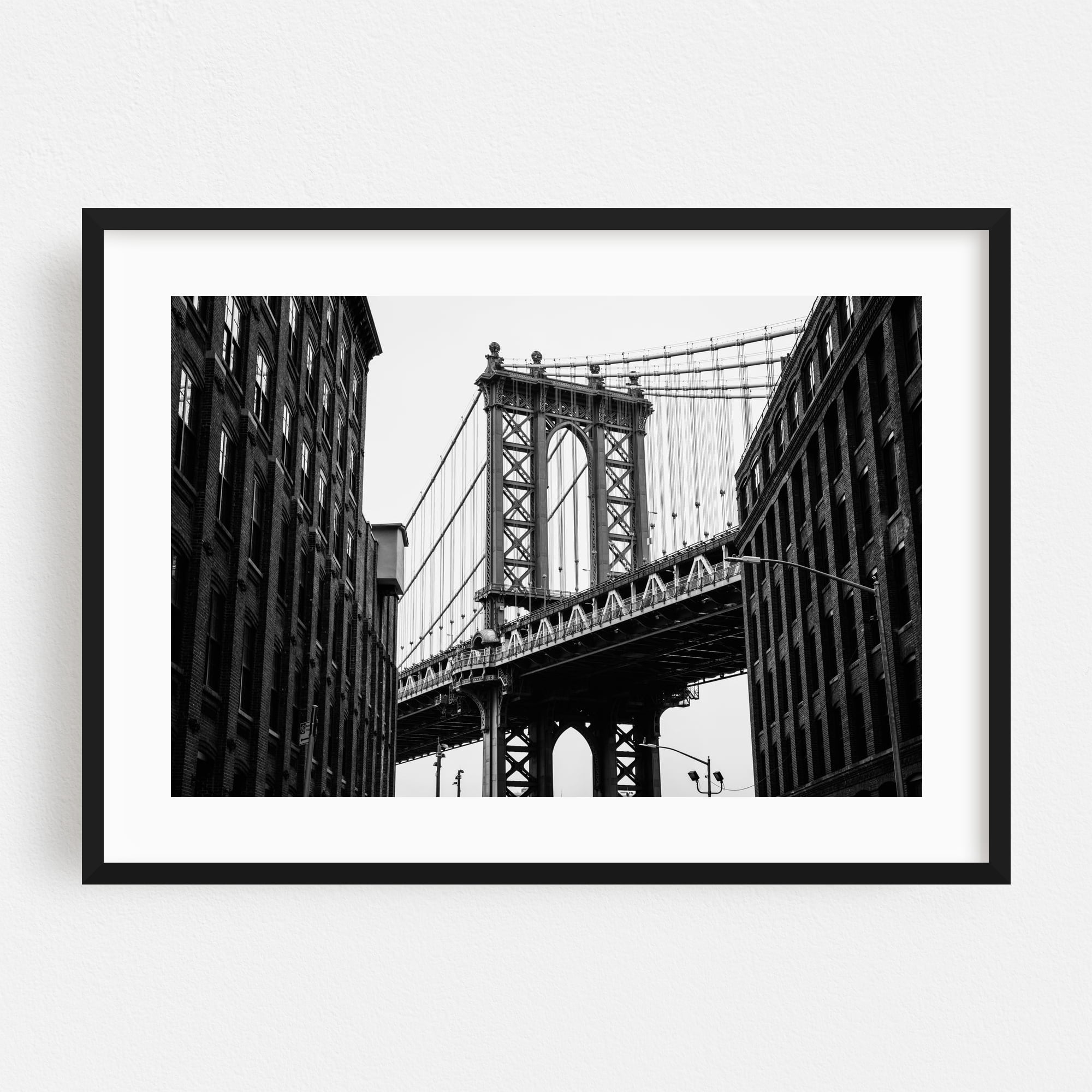 The Manhattan Bridge, Brooklyn B&W - Manhattan New York Photography ...