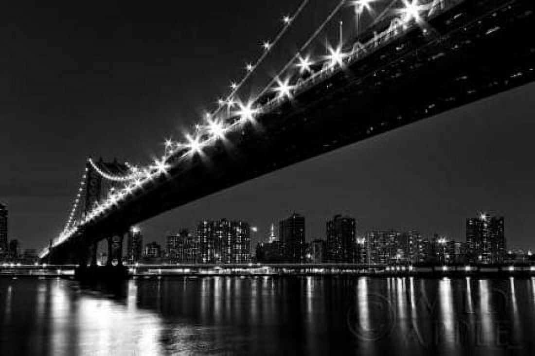 Manhattan Bridge Canvas Art - Katherine Gendreau (24 x 36)