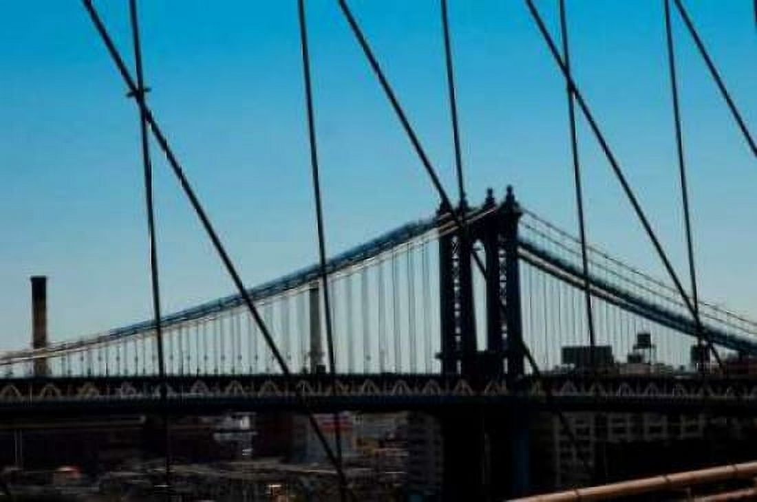 Manhattan Bridge IV Canvas Art - Erin Berzel (12 x 18)
