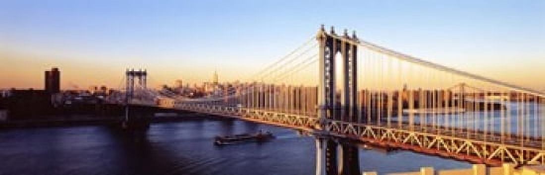 Manhattan Bridge NYC New York City New York State USA Canvas Art - Panoramic Images (18 x 6)