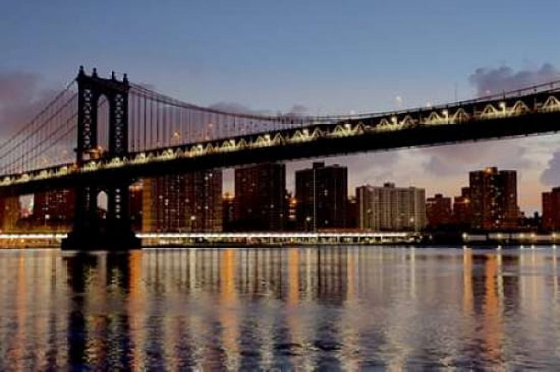 Manhattan Bridge at Dawn Canvas Art - Alan Blaustein (24 x 36)
