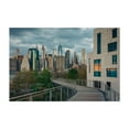 thumbnail image 1 of Manhattan from Brooklyn Heights 01 - Brooklyn New York Photography Cityscape Skyline Architecture Boardwalk Scenic Modern Art Travel Poster Unframed Wall Art Print 32 x 48 inches, 1 of 1