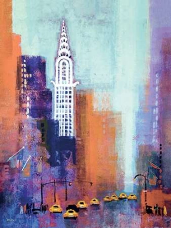 Manhattan Chrysler Building Canvas Art - Colin Ruffell (18 x 24)