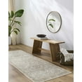 thumbnail image 1 of Manhattan Collection Machine Washable Runner Rug for Kitchen, Hallway - Bohemain Vintage Distressed - Oriental Traditional Carpet - Pet Friendly - Brown, Beige, Cream, Gray - 2'7" x 7'3", 1 of 13