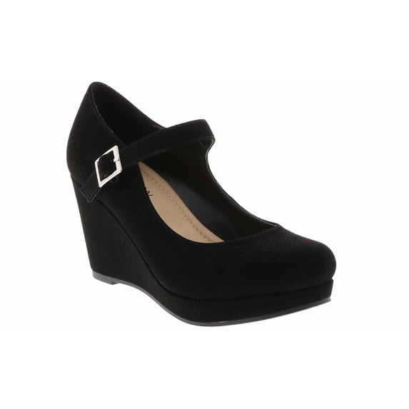 Manhattan Collection Mark Wedge Wedge Pump Black in Size 7.5