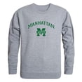 thumbnail image 1 of Manhattan College Jaspers Campus Crewneck Sweatshirt, Heather Grey - Large, 1 of 1