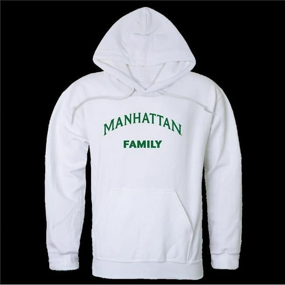 Manhattan College Jaspers Family Hoodie, White - Small