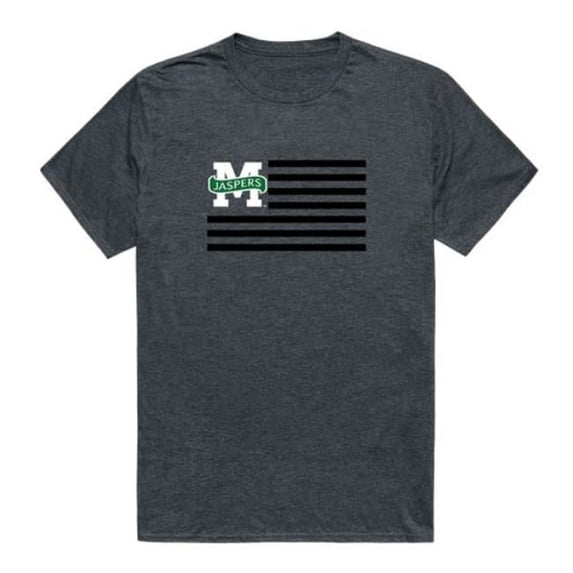 Manhattan College Jaspers Flag T-Shirt, Heather Charcoal - Medium