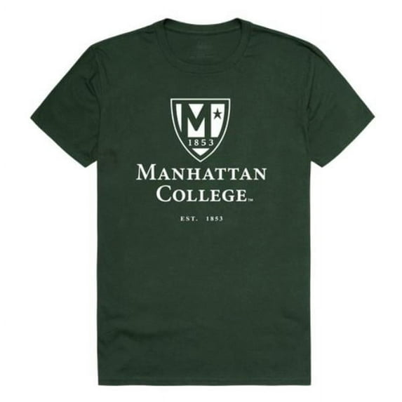 Manhattan College Jaspers Seal T-Shirt, Forest Green - Medium