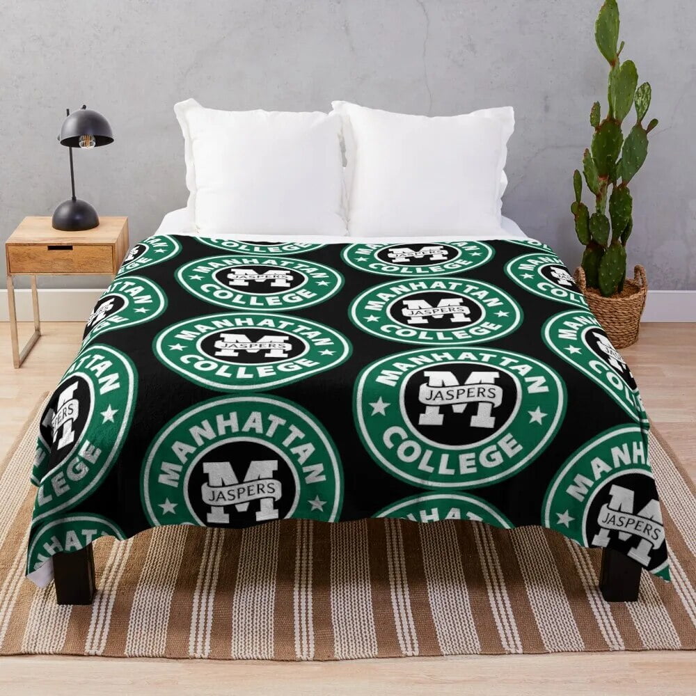 Manhattan College Throw Blanket Flannels Blanket Loose Blanket Thin