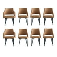 thumbnail image 1 of 8-Piece Tremont Saddle Leatherette Dining Chair with Metal Legs, 1 of 18