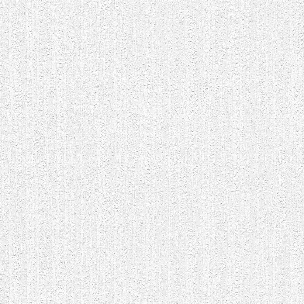White Embossed Paintable Vinyl Wallpaper