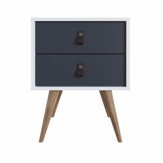 Manhattan Comfort Amber 2 Drawer Nightstand