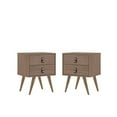thumbnail image 1 of Manhattan Comfort Amber Set Of 2 Nightstand With Nature Finish 2-302GFX4, 1 of 7