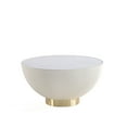 thumbnail image 1 of Manhattan Comfort Anderson Coffee Table with Steel Frame in Cream, 1 of 9