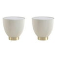 thumbnail image 1 of Manhattan Comfort Anderson End Table 2.0 with Steel Frame in Cream - Set of 2, 1 of 9