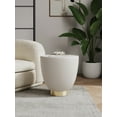 thumbnail image 1 of Manhattan Comfort Anderson End Table 2.0 with Steel Frame in Cream, 1 of 8