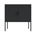thumbnail image 1 of Ava Modern 23.6 Accent Cabinet with 2 Adjustable Shelves in Black, 1 of 12