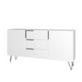 thumbnail image 1 of Manhattan Comfort Beekman 4 Shelves Engineered Wood Sideboard in White, 1 of 5