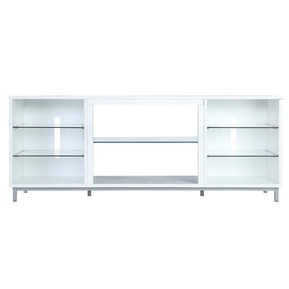 Manhattan Comfort Brighton Wood TV Stand for TVs up to 56" in White
