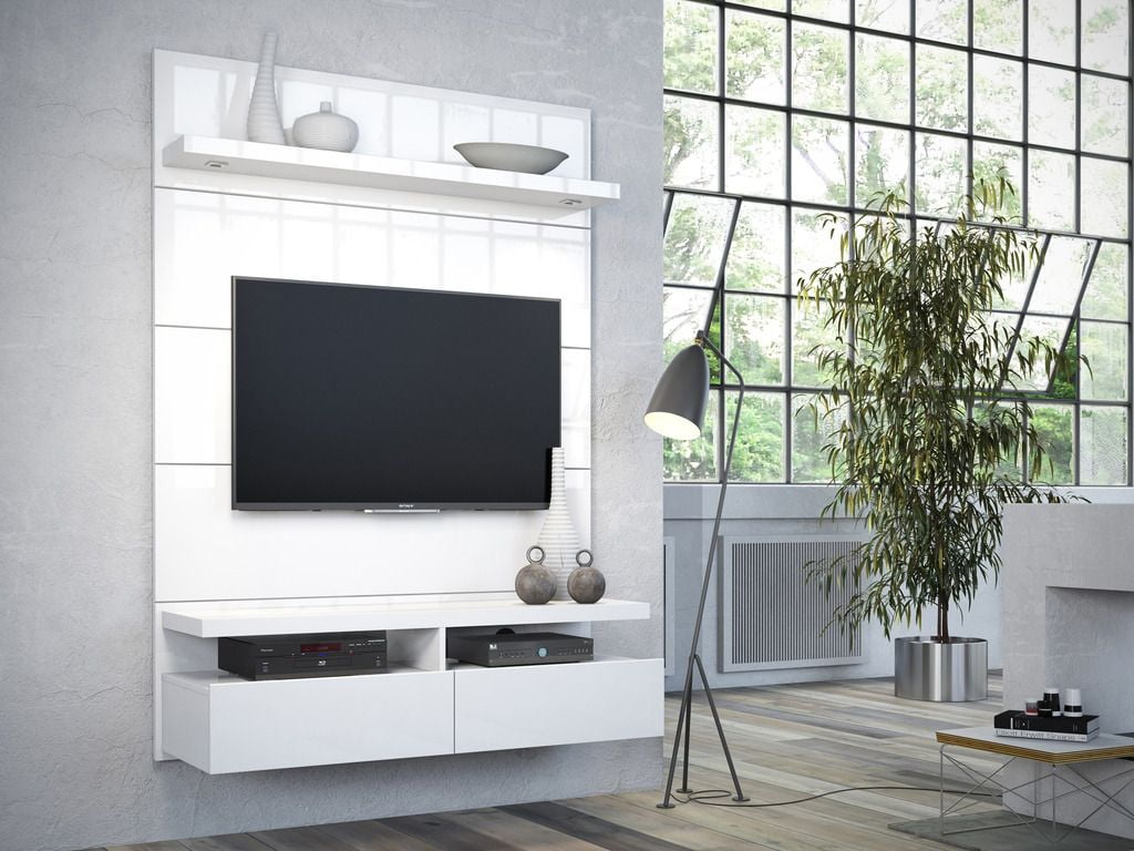 Manhattan Comfort City Floating Wall Theater Entertainment Center