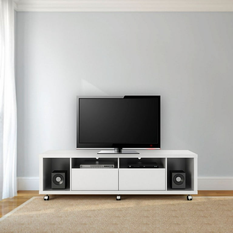 Manhattan comfort cabrini tv stand in white discount