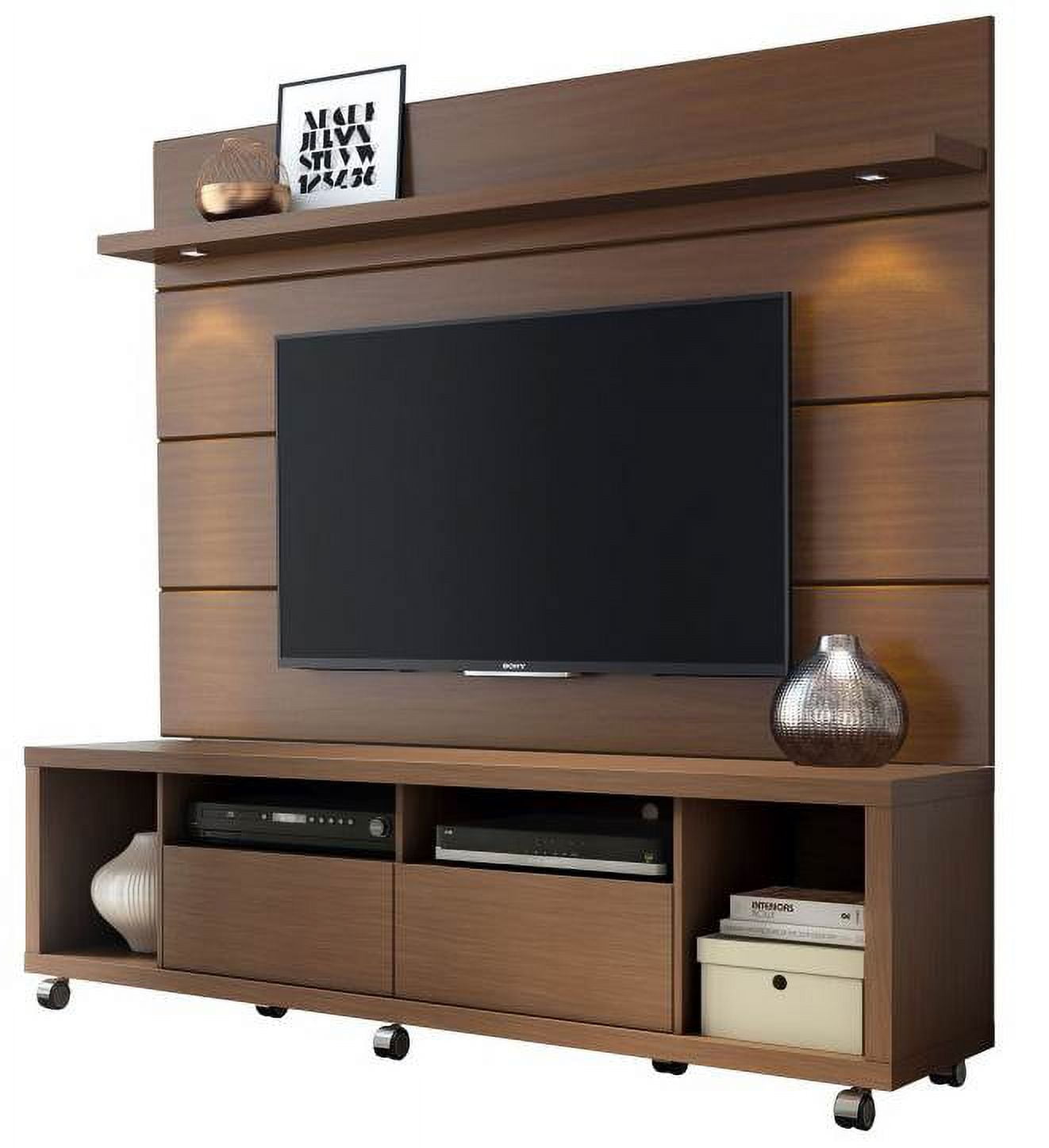 Manhattan Comfort Cabrini TV Stand and Floating Wall TV Panel 2