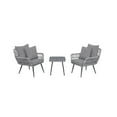 thumbnail image 1 of Manhattan Comfort Cannes 3-Piece Rattan Patio Conversation Set in Gray, 1 of 5