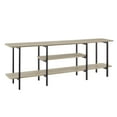 thumbnail image 1 of Manhattan Comfort Celine Side Table Console from Engineered Wood in Rustic Gray, 1 of 3