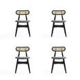 thumbnail image 1 of Manhattan Comfort Colbert 18.11" Wood Dining Chair in Black/Gray (Set of 4), 1 of 12